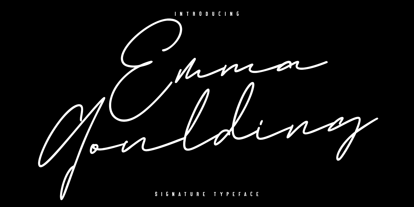 Przykład czcionki Emma Goulding Alternate
